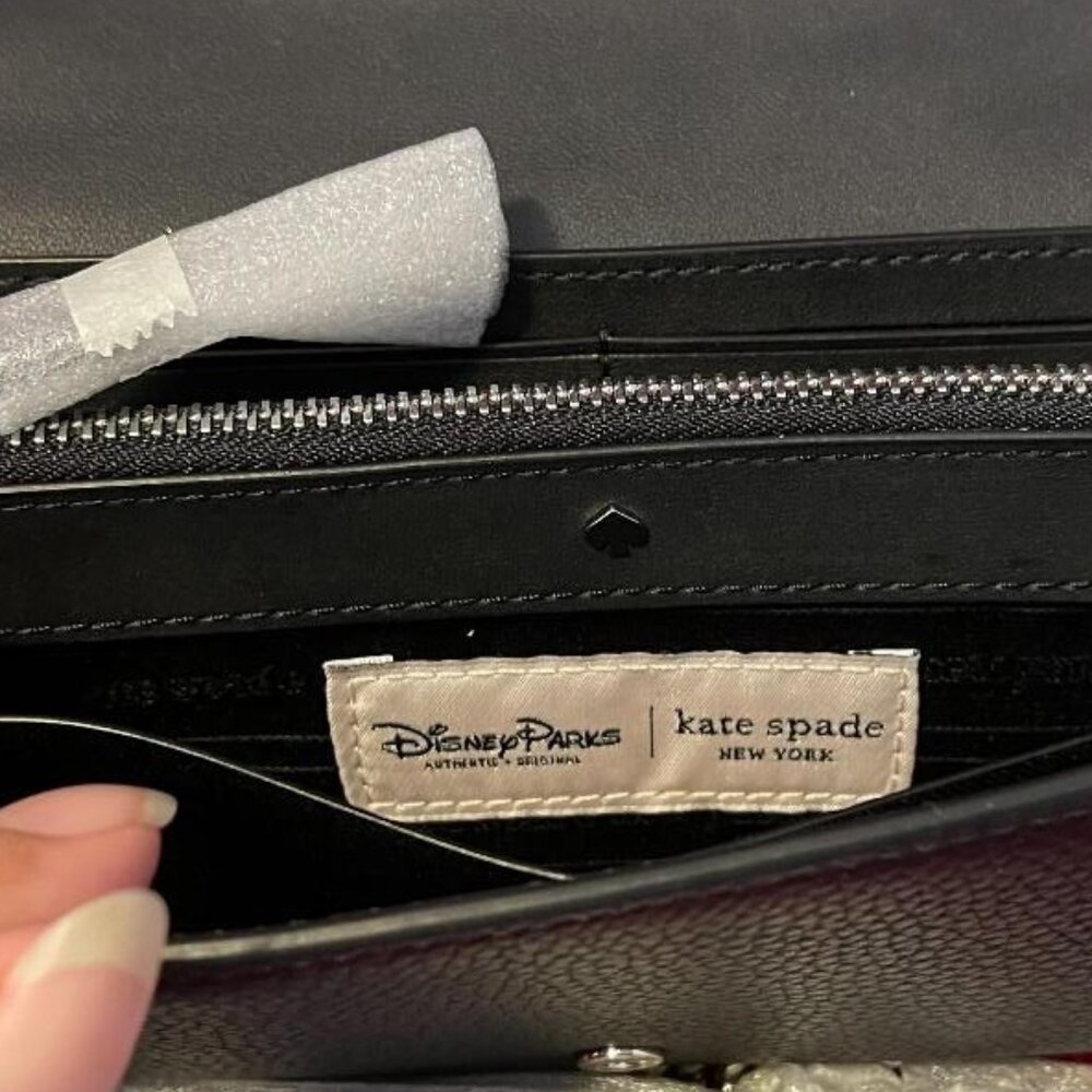 NWT $228 DISNEY PARKS & KATE SPADE WITH MINNIE MOUSE CROSSBODY / WALLET / WOC - Picture 15 of 17